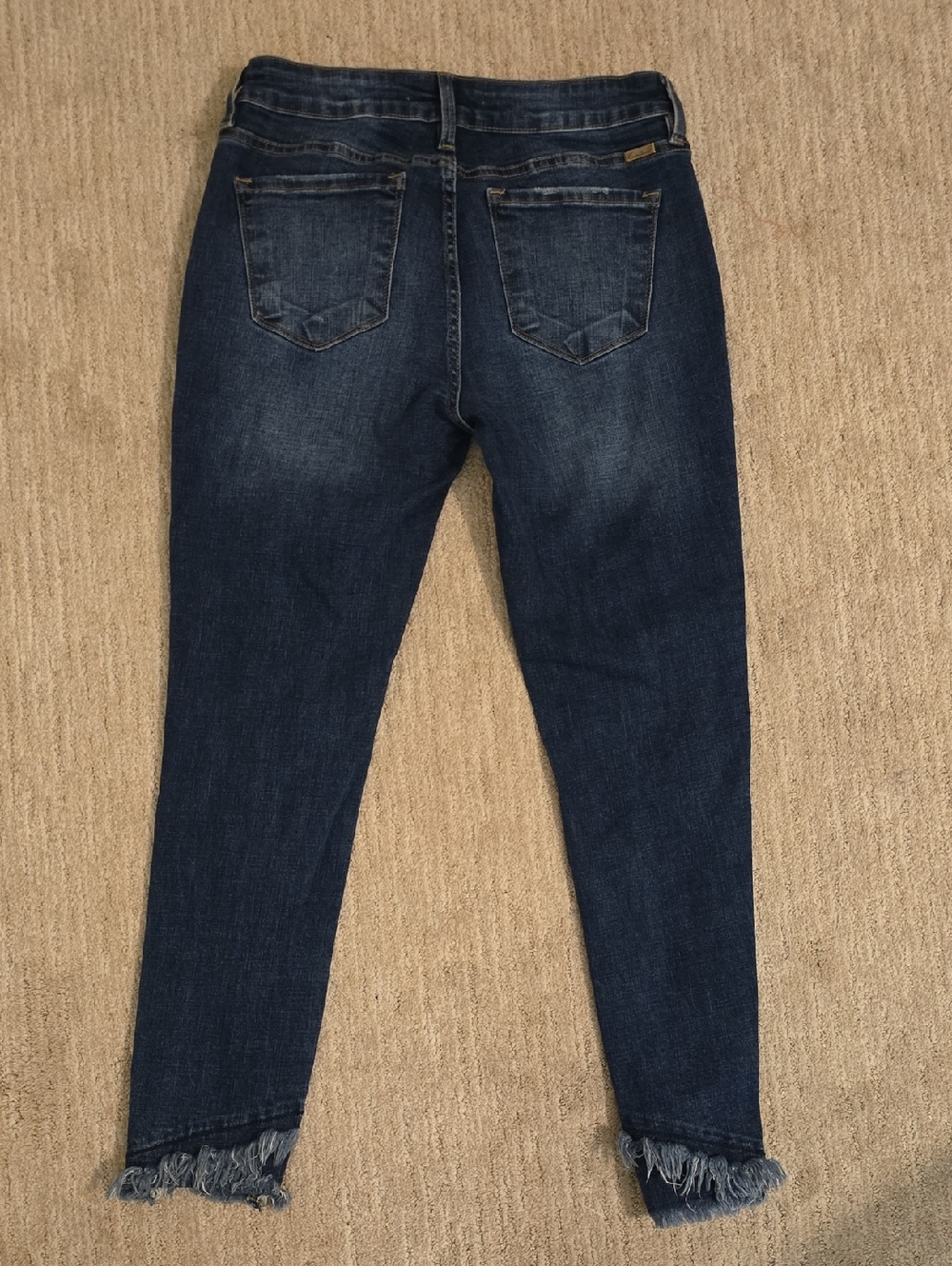 KanCan Dark Blue Distressed Ankle Jeans - Picture 7 of 7